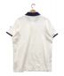 MONCLER (モンクレール) MAGLIA POLO MANICA CORTA ホワイト×ネイビー サイズ:XL：6000円