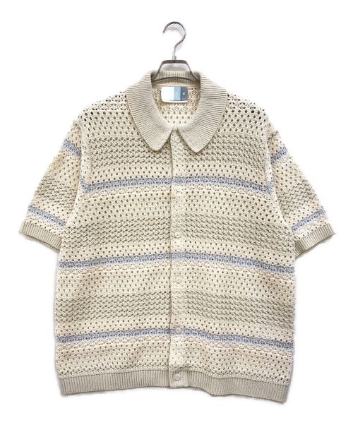 KITH（キス）KITH (キス) Thompson Crochet ニットシャツ アイボリー サイズ:XLの古着・服飾アイテム