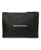 BALENCIAGAバレンシアガ）の古着「EVERYDAY LOGO CLIPクラッチバッグ」｜ブラック