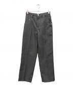 NEON SIGNネオンサイン）の古着「Straight denim slacks “Wool”」｜グレー