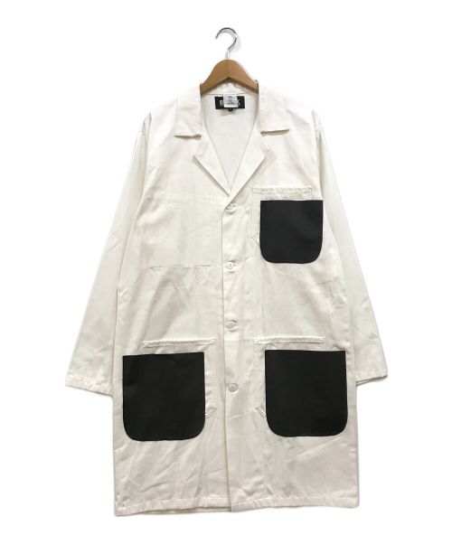 BLACK COMME des GARCONS（ブラック コムデギャルソン）BLACK COMME des GARCONS (ブラック コムデギャルソン) リメイクエンジニアコート ホワイト サイズ:Mの古着・服飾アイテム