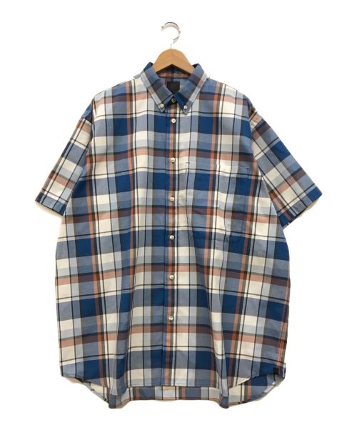 DAIWA PIER39（ダイワ ピア39）DAIWA PIER39 (ダイワ ピア39) Tech Flannel BD S/S ブルー×ホワイト サイズ:Lの古着・服飾アイテム