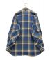 DAIWA PIER39 (ダイワ ピア39) TECH ELBOW PATCH WORK SHIRTS FLANNEL ブルー サイズ:175/96A(L)：10000円