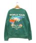 stussy (ステューシー) WORLD TOUR プリントスウェット グリーン サイズ:M：8000円