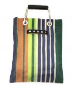 MARNIマルニ）の古着「MARKET STRIPE MINI SHOULDER」｜マルチカラー