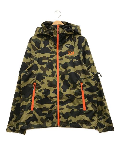 A BATHING APE（アベイシングエイプ）A BATHING APE (アベイシングエイプ) DAIWA (ダイワ) A FISHING APE JACKET カーキ サイズ:Mの古着・服飾アイテム