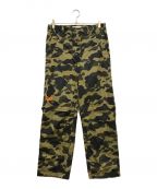 A BATHING APE×DAIWAアベイシングエイプ×ダイワ）の古着「A FISHING APE PANTS」｜カーキ