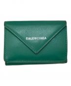 BALENCIAGAバレンシアガ）の古着「ペーパーミニウォレット」｜グリーン