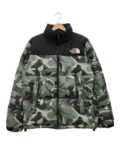 THE NORTH FACE（ザ ノース フェイス）THE NORTH FACE (ザ ノース フェイス) ノベルティーヌプシジャケット ブラック×グリーン サイズ:Lの古着・服飾アイテム