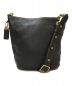 COACH (コーチ) Pebble Leather Cross-body  Bag ブラック：11000円