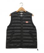 DANTONダントン）の古着「Crew Neck Inner Down Vest」｜ブラック