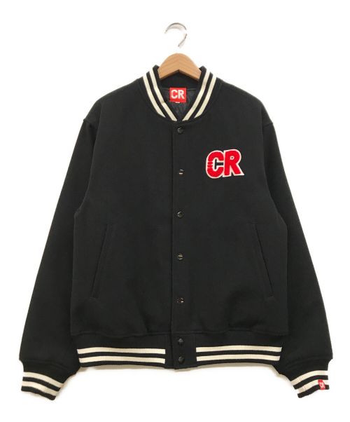 CRAZY RACCOON（クレイジーラクーン）CRAZY RACCOON (クレイジーラクーン) VARSITY JACKET ブラック サイズ:Mの古着・服飾アイテム