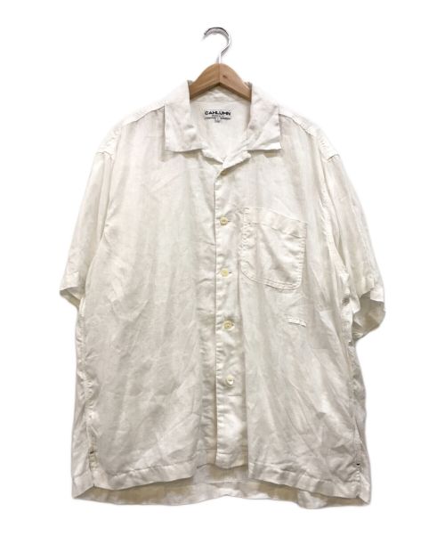 CAHLUMN（カウラム）CAHLUMN (カウラム) Linen Open Collar Shirt ホワイト サイズ:Lの古着・服飾アイテム