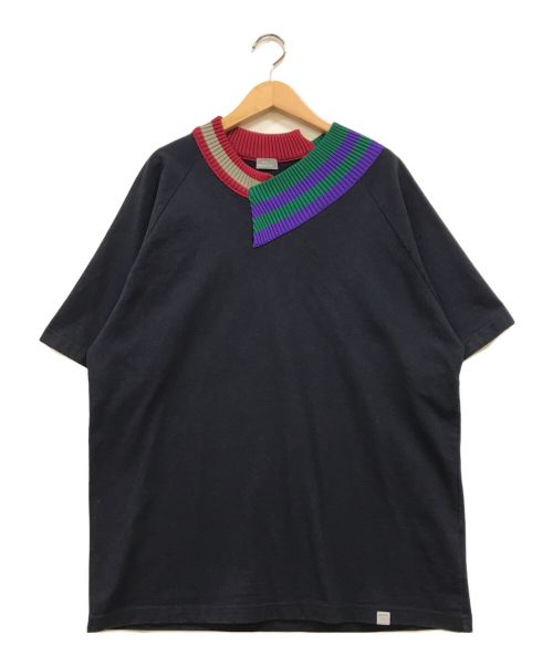 kolor/BEACON（カラービーコン）kolor/BEACON (カラービーコン) ハード天竺Tシャツ ネイビー サイズ:2の古着・服飾アイテム