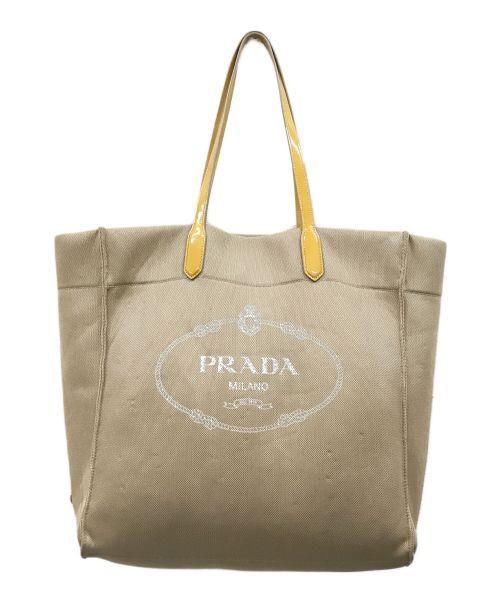 PRADA（プラダ）PRADA (プラダ) トートバッグ ベージュの古着・服飾アイテム