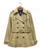 BURBERRY BLUE LABELバーバリーブルーレーベル）の古着「ハーフトレンチコート」｜ベージュ