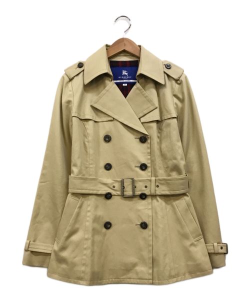 BURBERRY BLUE LABEL（バーバリーブルーレーベル）BURBERRY BLUE LABEL (バーバリーブルーレーベル) ハーフトレンチコート ベージュ サイズ:38の古着・服飾アイテム