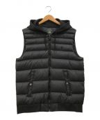 POLO RALPH LAURENポロ・ラルフローレン）の古着「Down Vest Face Jersey Hoodie」｜ブラック