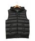 POLO RALPH LAUREN（ポロ・ラルフローレン）の古着「Down Vest Face Jersey Hoodie」｜ブラック