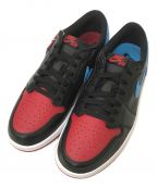 NIKEナイキ）の古着「WMNS AIR JORDAN 1 RETRO LOW OG」｜ブラック×レッド×ブルー