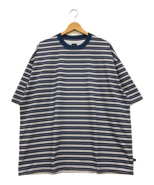 DAIWA PIER39（ダイワ ピア39）DAIWA PIER39 (ダイワ ピア39) TECH DRAWSTRING MULTI BORDER S/S TEE ネイビー サイズ:XLの古着・服飾アイテム