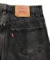 中古・古着 LEVI'S (リーバイス) 505ブラックデニムパンツ ブラック サイズ:W32 L31：8000円