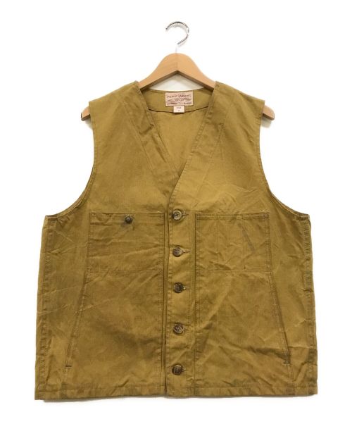 FILSON GARMENT（フィルソン ガーメント）FILSON GARMENT (フィルソン ガーメント) ワックスコットンハンティングベスト ベージュ サイズ:44の古着・服飾アイテム