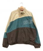 SUPREMEシュプリーム）の古着「Curve Track Jacket」｜ブラウン×ベージュ