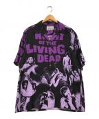 WACKO MARIAワコマリア）の古着「NIGHT OF THE LIVING DEAD HAWAIIAN SHIRT」｜パープル