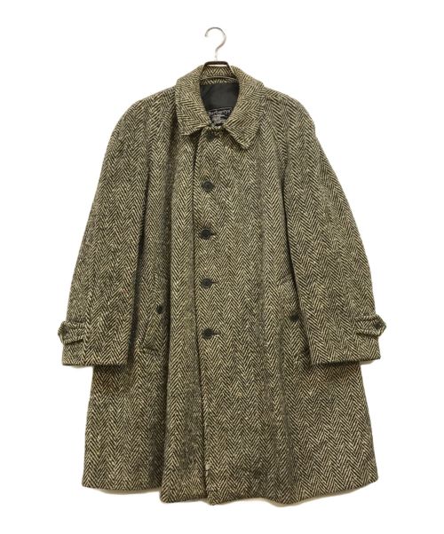 Burberry's（バーバリーズ）Burberry's (バーバリーズ) IRISH TWEED 80’s ヘリンボーンコート グレー×ベージュ サイズ:下記参照の古着・服飾アイテム