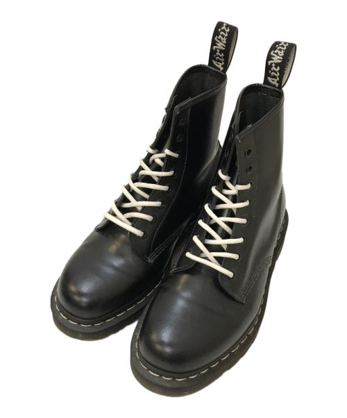 Dr.Martens（ドクターマーチン）Dr.Martens (ドクターマーチン) 1460 ホワイトステッチ 8ホールブーツ ブラック サイズ:UK7(26CM)の古着・服飾アイテム