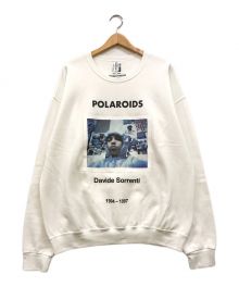 WACKO MARIA（ワコマリア）の古着「DAVIDE SORRENTI / CREW NECK SWEAT SHIRT フォトプリントクルーネックスウェット」｜ホワイト