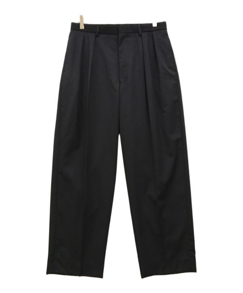 L'ECHOPPE（レショップ）L'ECHOPPE (レショップ) WIDE 2TUCK WOOL PANTS ネイビー サイズ:3の古着・服飾アイテム