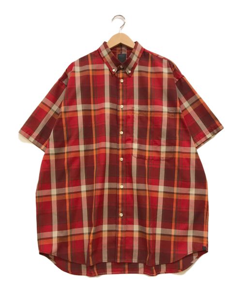 DAIWA PIER39（ダイワ ピア39）DAIWA PIER39 (ダイワ ピア39) TECH FLANNEL BD S/S レッド サイズ:Lの古着・服飾アイテム