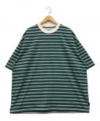 DAIWA PIER39ダイワ ピア39）の古着「TECH DRAWSTRING MULTI BORDER S/S TEE」｜グリーン