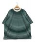 DAIWA PIER39（ダイワ ピア39）の古着「TECH DRAWSTRING MULTI BORDER S/S TEE」｜グリーン