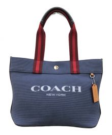 COACH（コーチ）の古着「スモールトートバッグ」｜ブルー