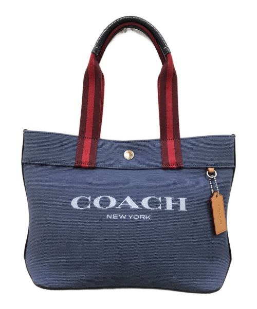 COACH（コーチ）COACH (コーチ) スモールトートバッグ ブルーの古着・服飾アイテム