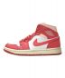 NIKE (ナイキ) WMNS AIR JORDAN 1 MID ピンク×ホワイト サイズ:23㎝：9000円