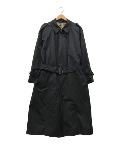 Aquascutum（アクアスキュータム）Aquascutum (アクアスキュータム) シングルトレンチコート ネイビー サイズ:下記参照の古着・服飾アイテム