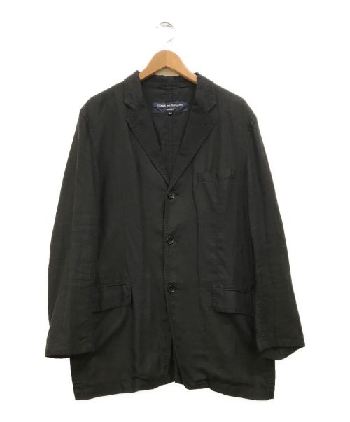 COMME des GARCONS HOMME（コムデギャルソン オム）COMME des GARCONS HOMME (コムデギャルソン オム) 3Bリネンジャケット ブラック サイズ:Lの古着・服飾アイテム