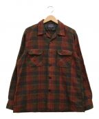 PENDLETONペンドルトン）の古着「60’S チェックボードシャツ」｜レッド×カーキ