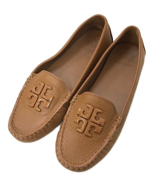 TORY BURCH（トリーバーチ）TORY BURCH (トリーバーチ) レザードライビングシューズ ブラウン サイズ:6.5の古着・服飾アイテム