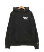 HUMAN MADE×A$AP Rockyヒューマンメイド×エイサップ・ロッキー）の古着「HUMAN TESTING PIZZA HOODIE」｜ブラック