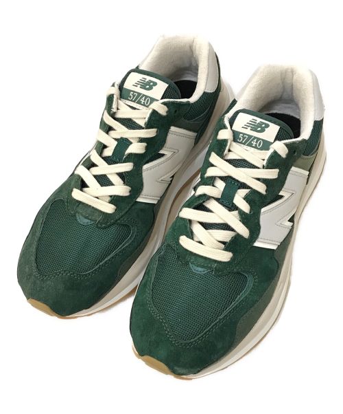 NEW BALANCE（ニューバランス）NEW BALANCE (ニューバランス) 57/40 PCCローカットスニーカー グリーン サイズ:27㎝の古着・服飾アイテム