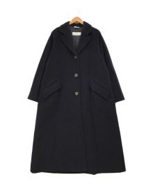 MaxMara（マックスマーラ）の古着「ウールカシミヤロングコート」｜ネイビー