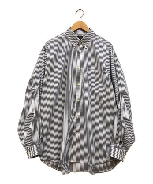 DAIWA PIER39（ダイワ ピア39）DAIWA PIER39 (ダイワ ピア39) TECH BUTTONDOWN SHIRT L/S STRIPE ブルー×ホワイト サイズ:Lの古着・服飾アイテム