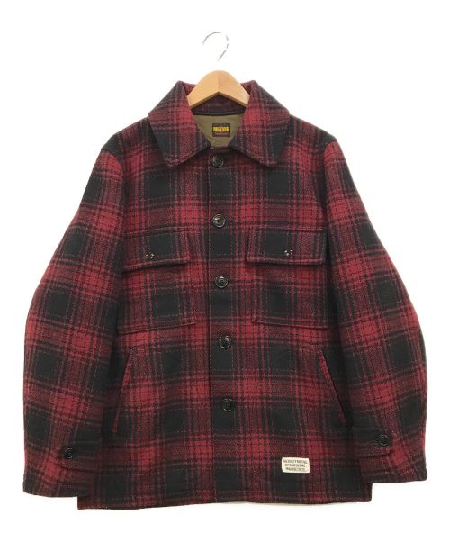 WACKO MARIA（ワコマリア）WACKO MARIA (ワコマリア) BIG YANK (ビッグヤンク) LOGGER CHECK SPORT JACKET レッド×ブラック サイズ:下記参照の古着・服飾アイテム