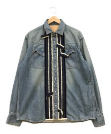 sacai（サカイ）の古着「装飾 デニム ジャケット」｜インディゴ