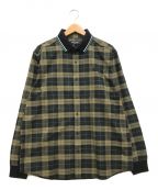 FRED PERRYフレッドペリー）の古着「Knitted Collar Shirt」｜カーキ